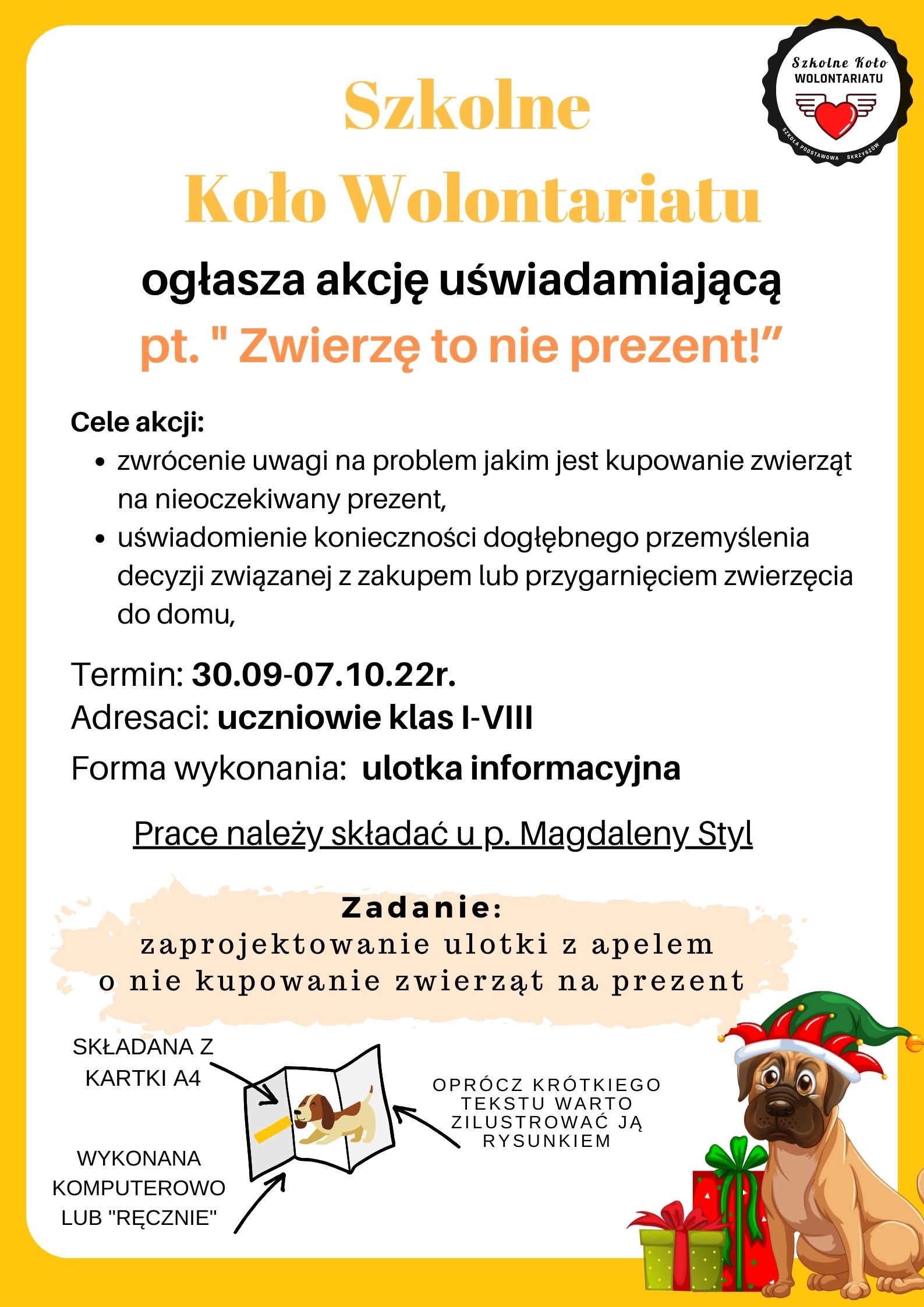 Plakat promujący akcję.